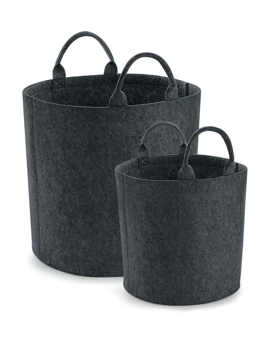 Bagbase Felt Trug bg728 - Charcoal Melange - Customisable Bags
