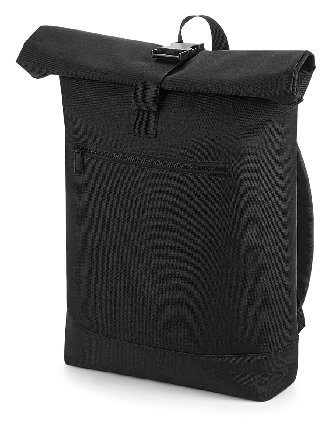 Bagbase Roll Top Backpack bg855 - Black O S - Customisable Bags