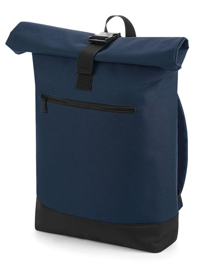 Bagbase Roll Top Backpack bg855 - French Navy O S - Customisable Bags