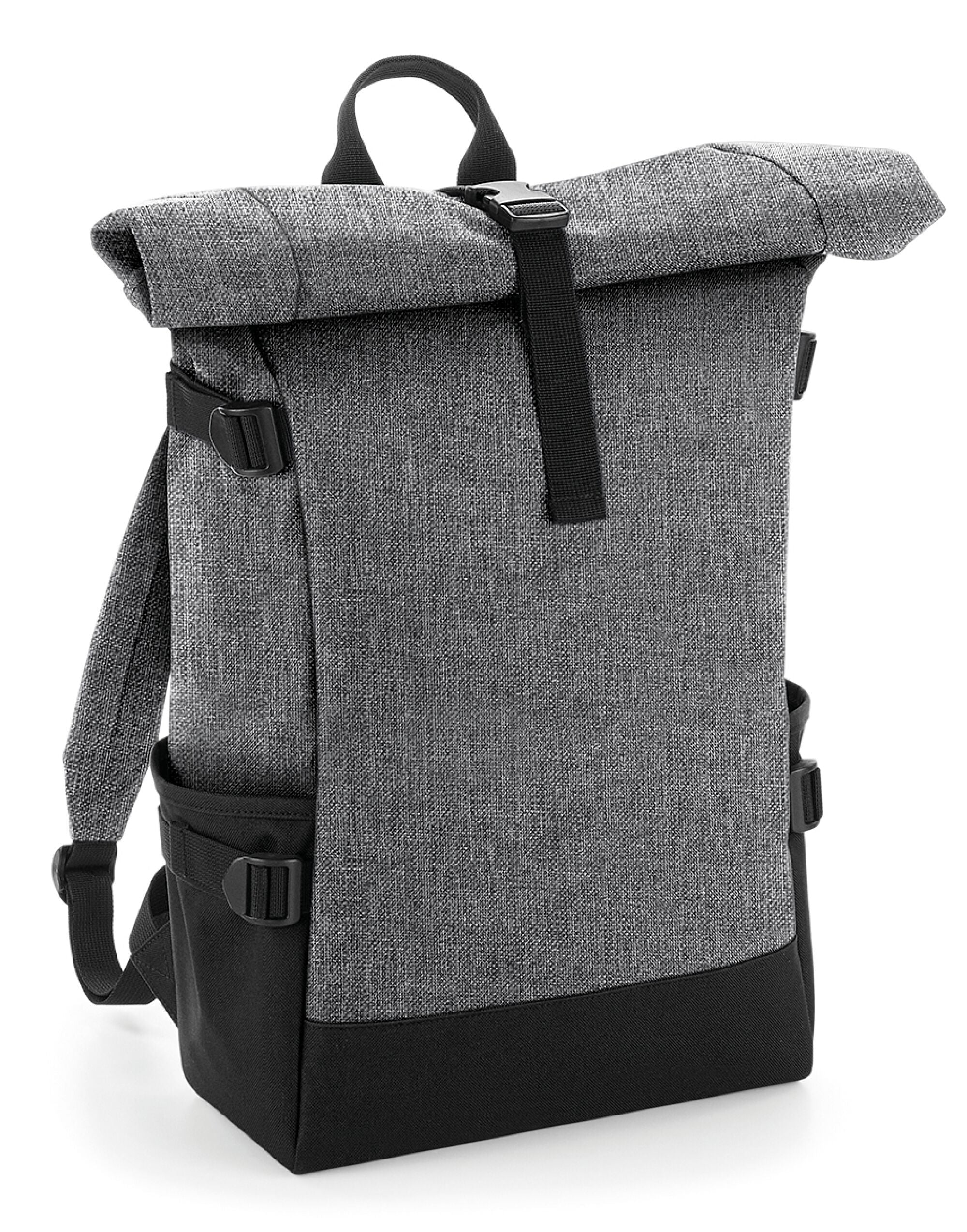 Bagbase Block Roll Top Backpack bg858 - - Customisable Bags