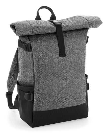 Bagbase Block Roll Top Backpack bg858 - - Customisable Bags