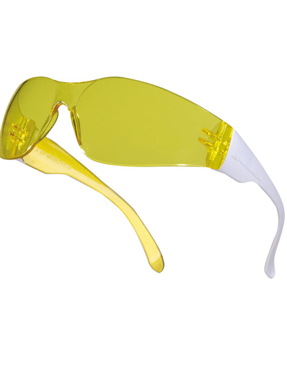 Delta Plus Brava 2 Safety Glasses BRAVA2 - Yellow O S - Customisable Glasses