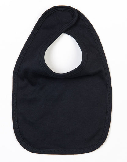 Babybugz Baby Bib BZ12 - Black O S - Customisable