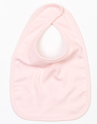 Babybugz Baby Bib BZ12 - Powder Pink O S - Customisable