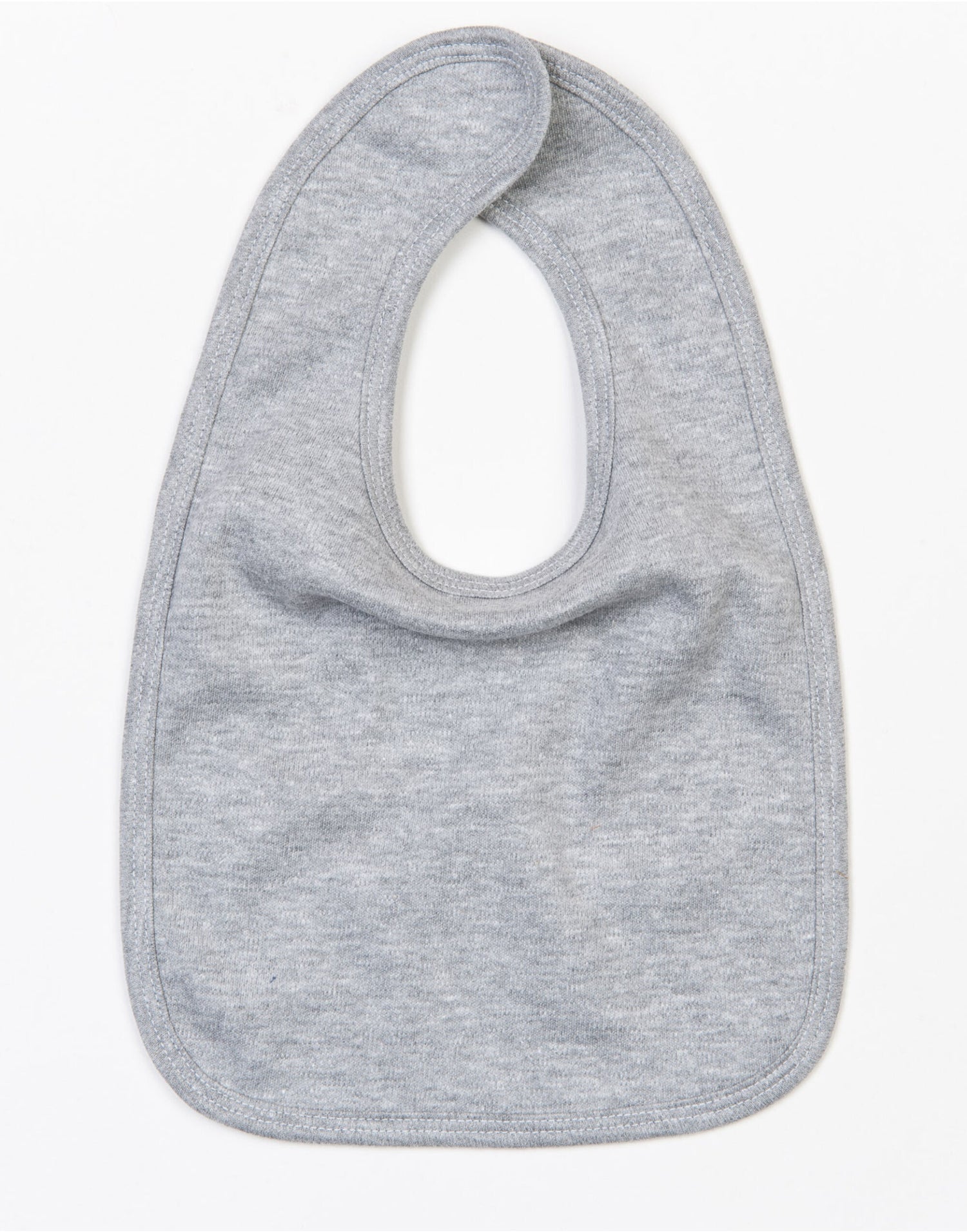 Babybugz Baby Bib BZ12 - Heather Grey Melange O S - Customisable