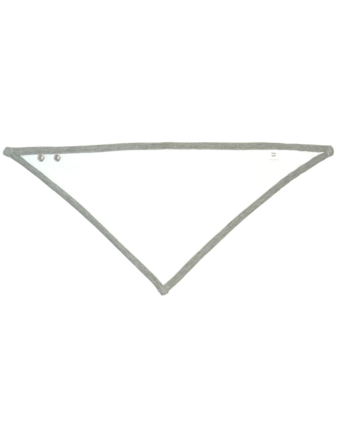 Babybugz Bandana Bib bz23 - White Heather Grey O S - Customisable Babywear