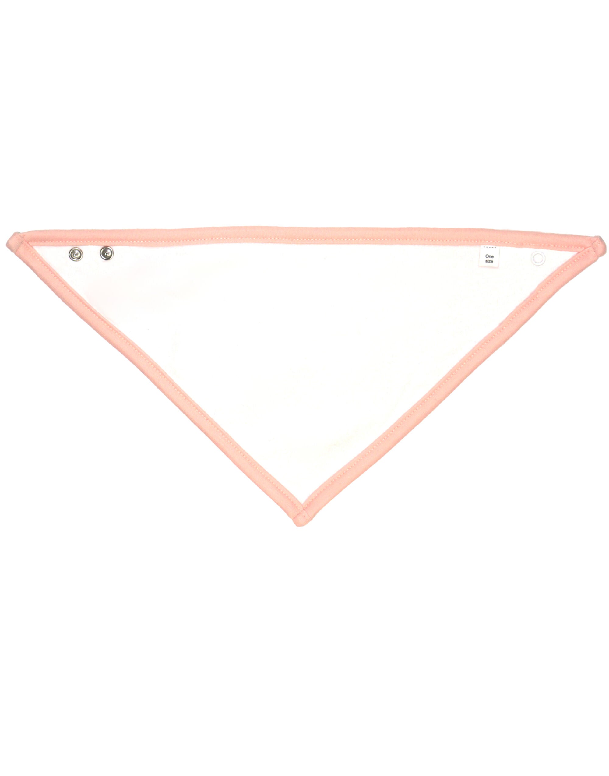 Babybugz Bandana Bib bz23 - White Powder Pink O S - Customisable Babywear