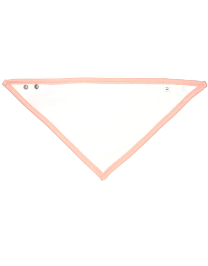 Babybugz Bandana Bib bz23 - White Powder Pink O S - Customisable Babywear