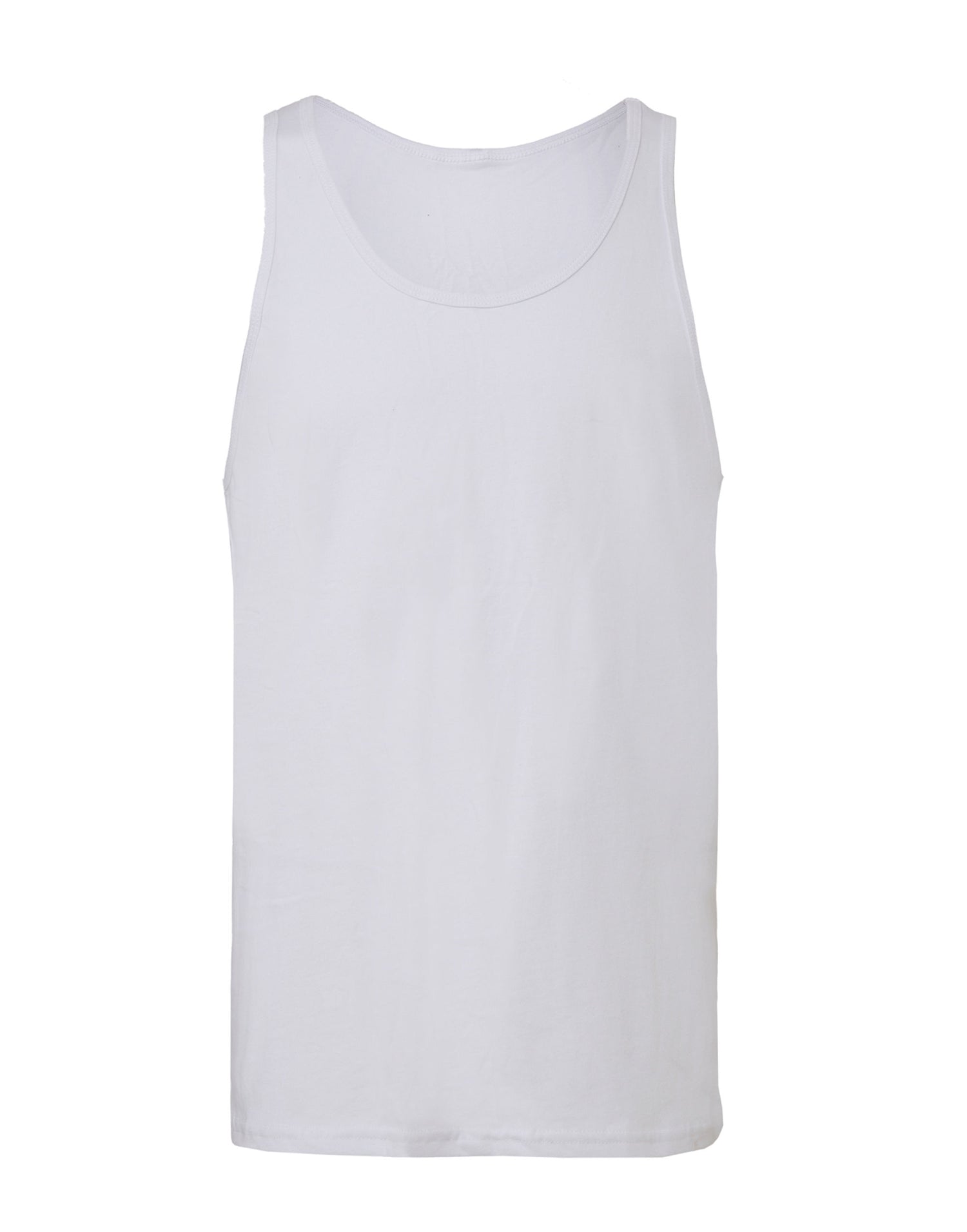 Bella Canvas Unisex Jersey Tank CA3480 - White - Customisable T-Shirts