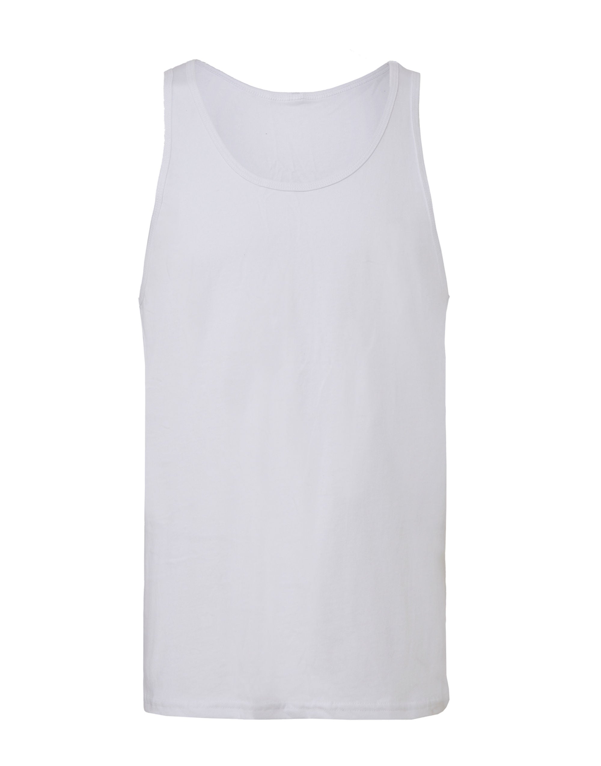 Bella Canvas Unisex Jersey Tank CA3480 - White - Customisable T-Shirts
