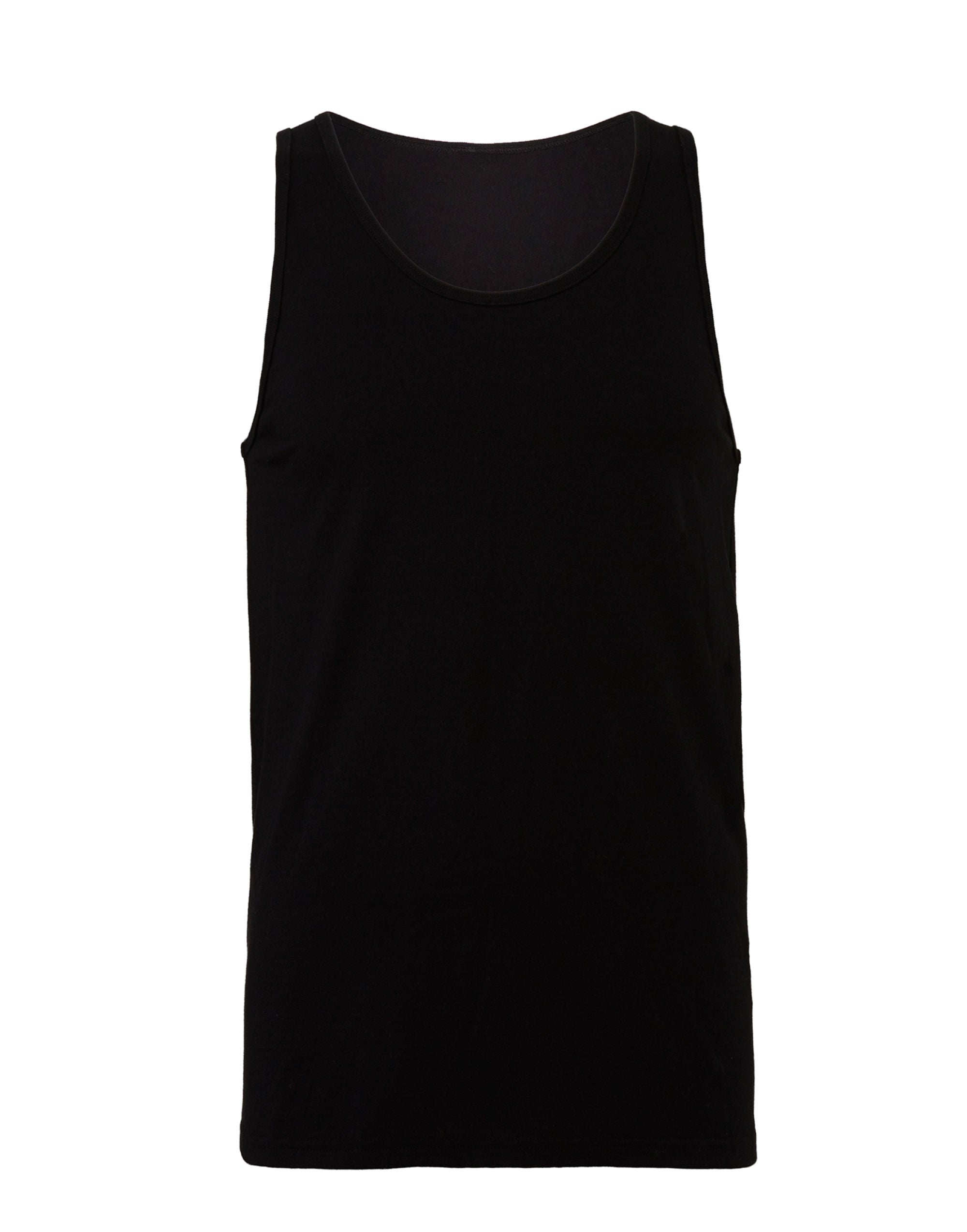 Bella Canvas Unisex Jersey Tank CA3480 - Black - Customisable T-Shirts