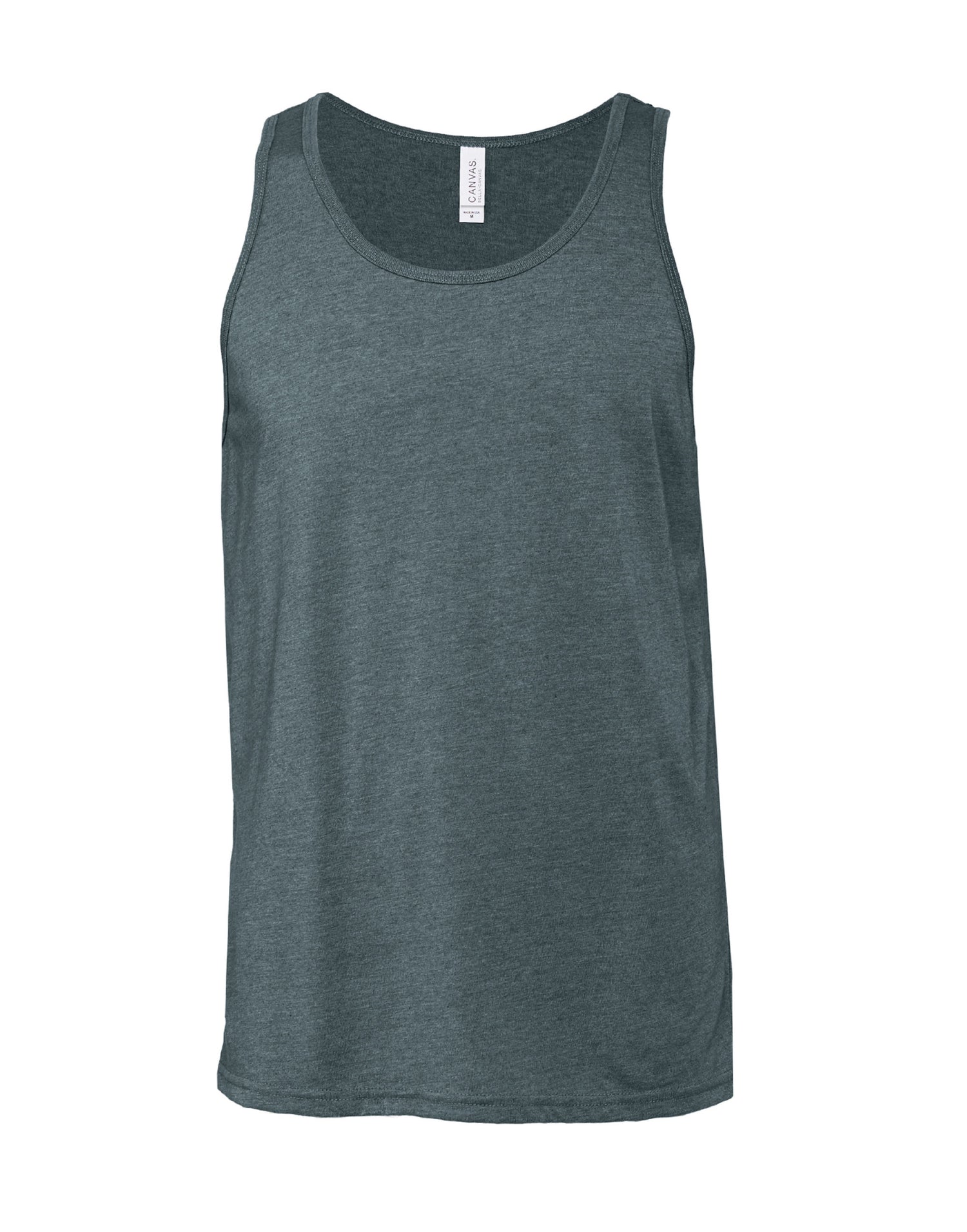 Bella Canvas Unisex Jersey Tank CA3480 - Heather Slate - Customisable T-Shirts