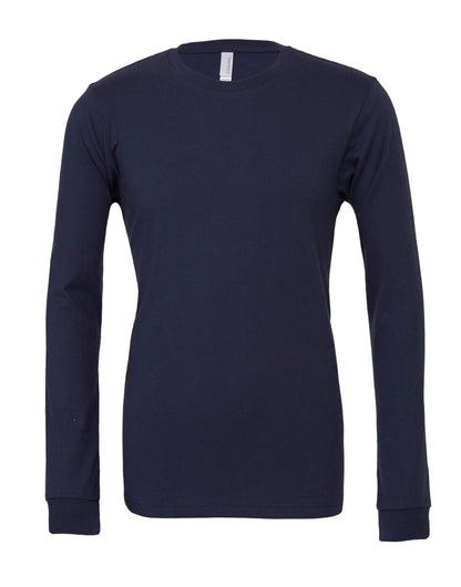 Bella Canvas Unisex Jersey LS Tee CA3501 - Navy - Customisable
