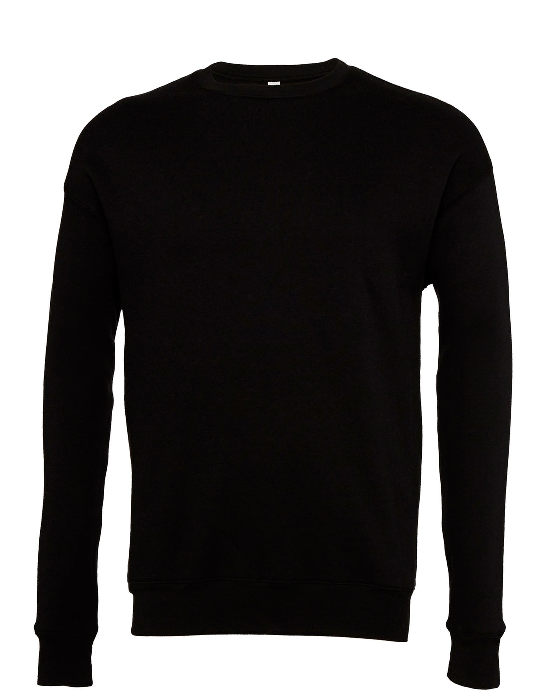 Bella Canvas Unisex Drop Shoulder Fleece Sweat ca3945 - Black - Customisable Outerwear