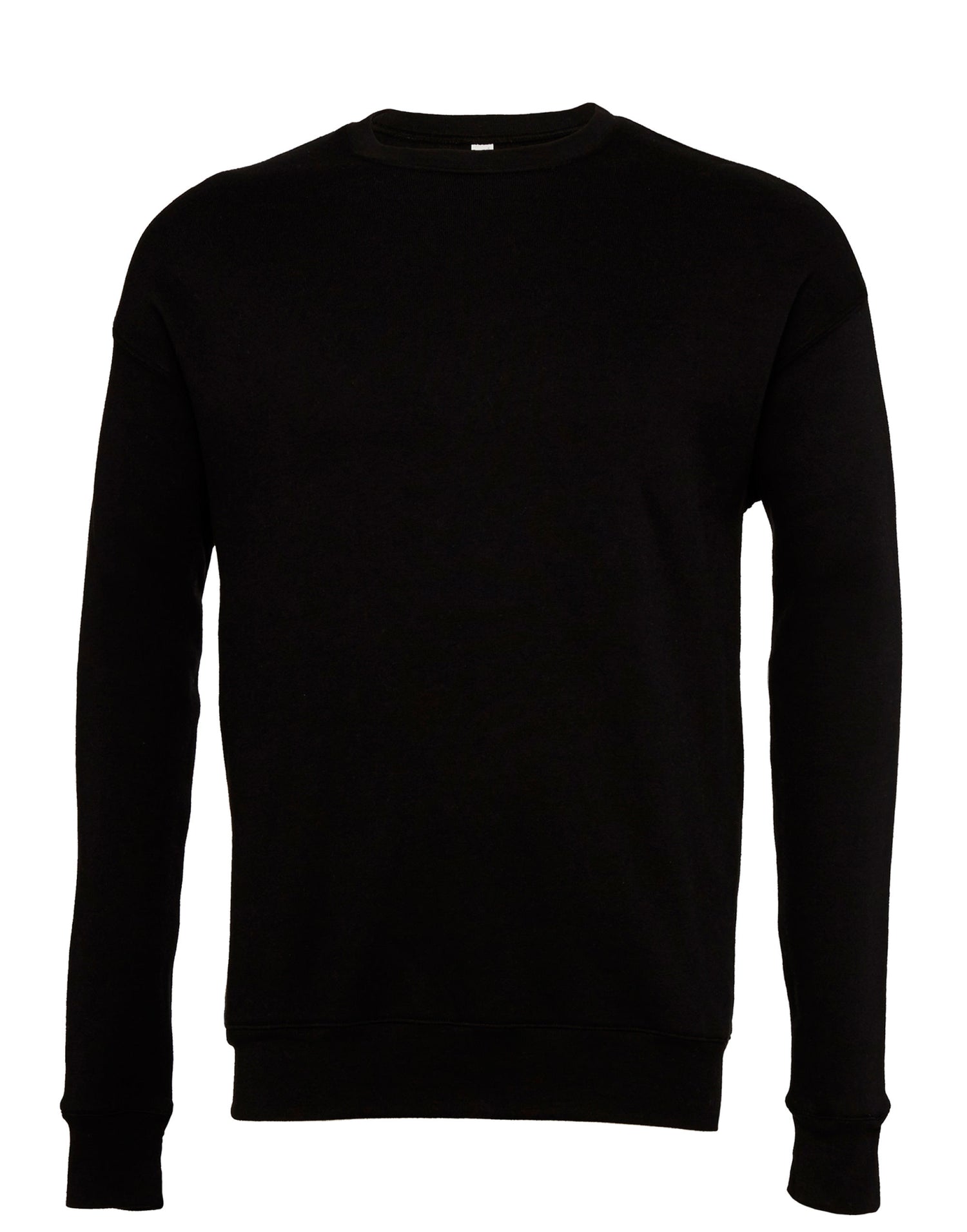 Bella Canvas Unisex Drop Shoulder Fleece Sweat ca3945 - Black - Customisable Outerwear