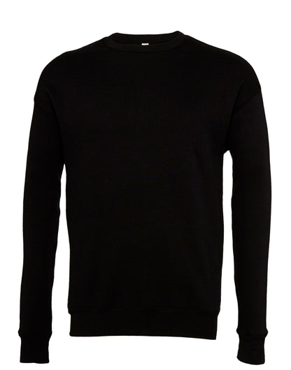 Bella Canvas Unisex Drop Shoulder Fleece Sweat ca3945 - Black - Customisable Outerwear
