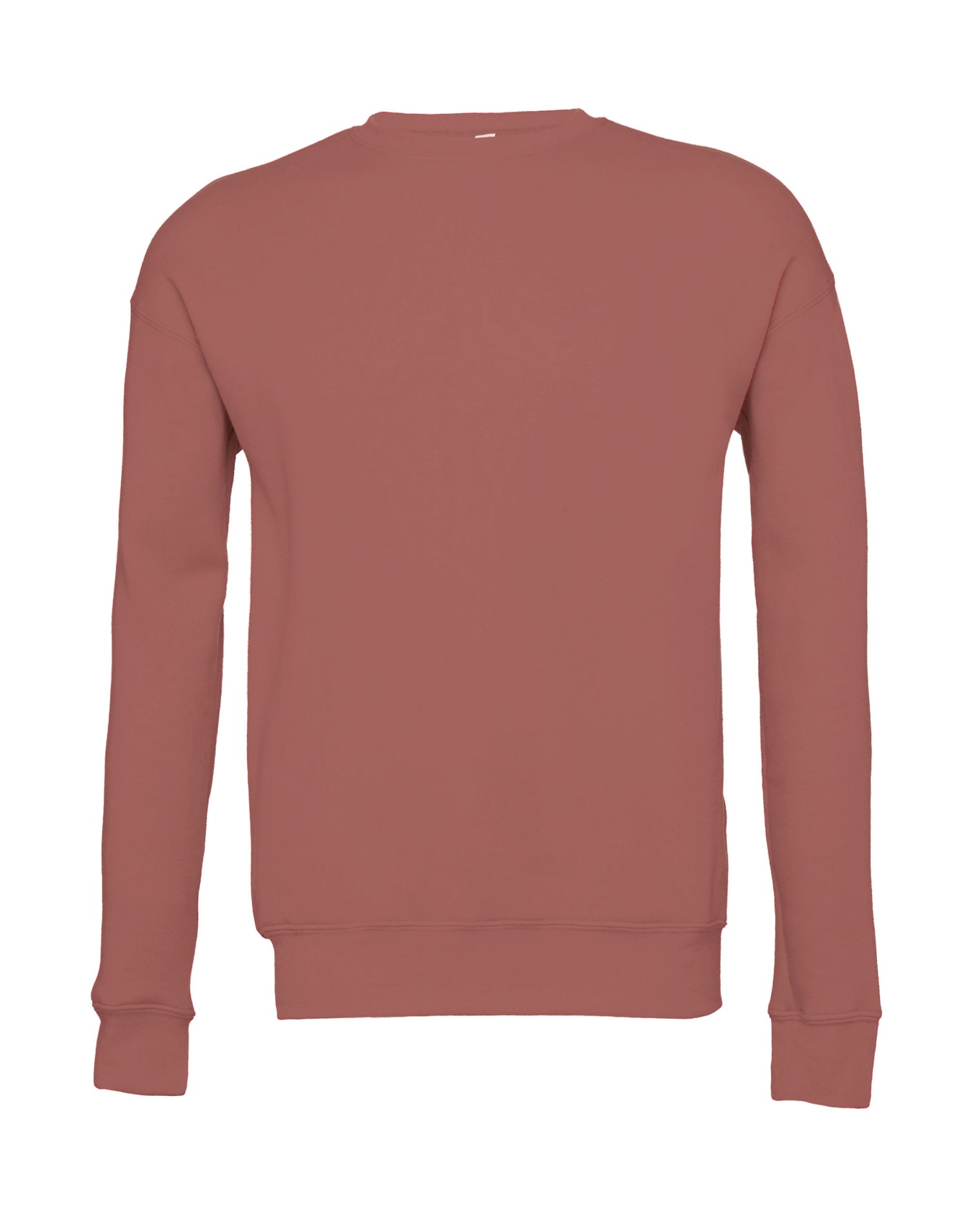 Bella Canvas Unisex Drop Shoulder Fleece Sweat ca3945 - Mauve - Customisable Outerwear
