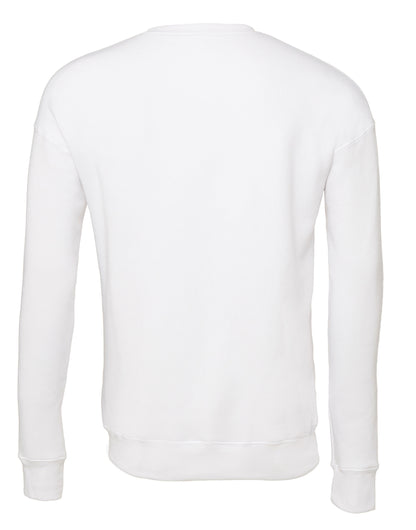 Bella Canvas Unisex Drop Shoulder Fleece Sweat ca3945 - White - Customisable Outerwear