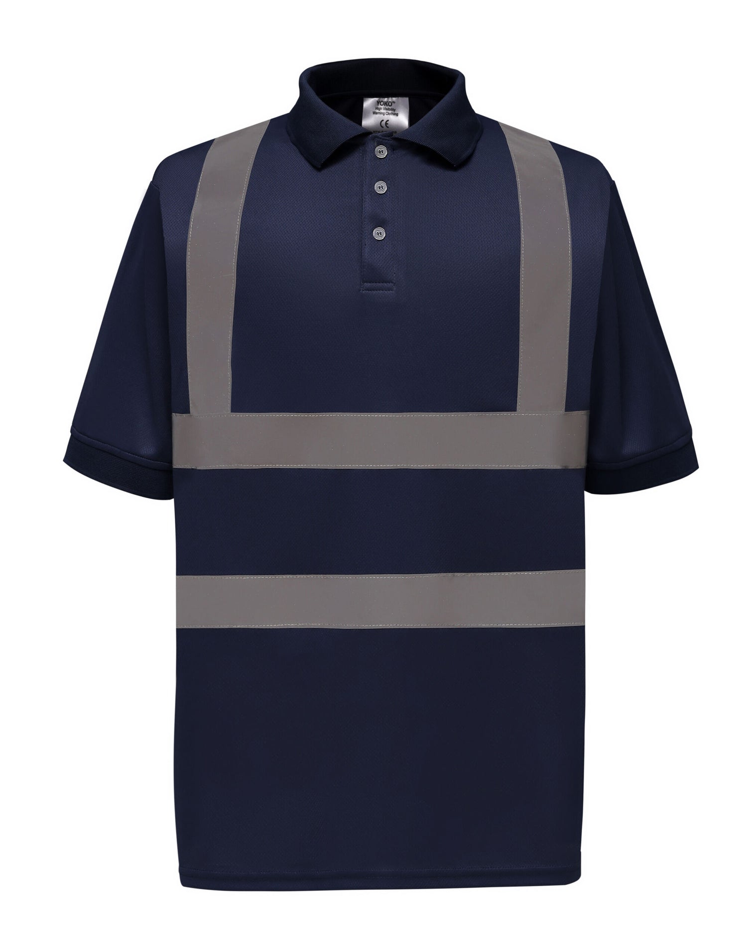 Yoko HV Short Sleeve Polo Shirt hvj210 - Navy - Customisable Hi-Vis Polos