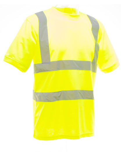 Yoko HV Short Sleeve T Shirt hvj410 - Hi-Vis Yellow - Customisable Hi-Vis T-Shirts
