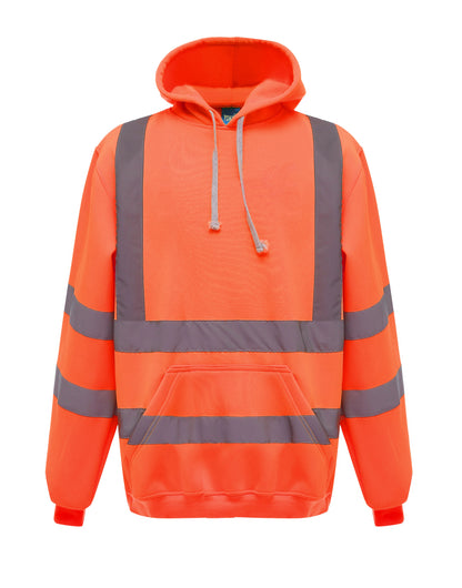Yoko Hi VIs Hoodie hvk05 - Hi Vis Orange - Customisable Hoodies