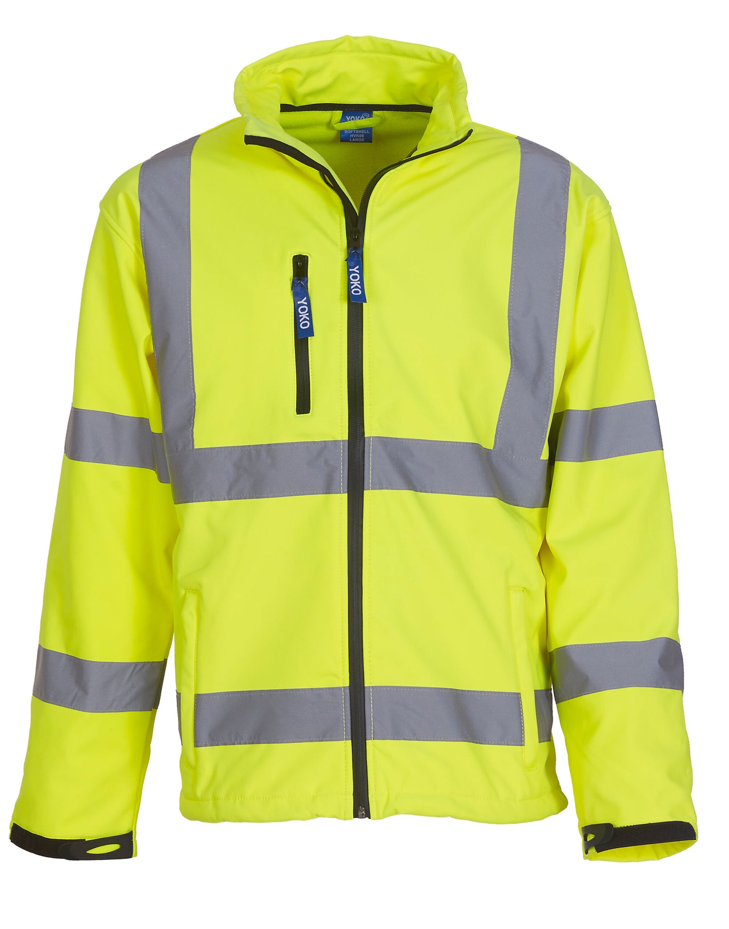 Yoko HV Softshell Jacket HVK09 - Hi-Vis Yellow - Customisable Softshell Jacket
