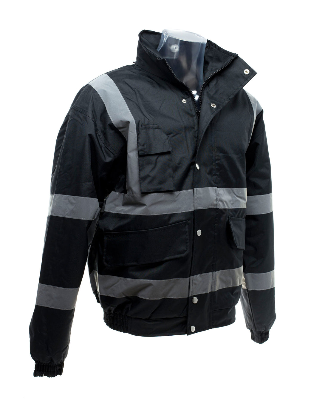 Yoko HV Bomber Jacket HVP211 - Black - Customisable Jackets