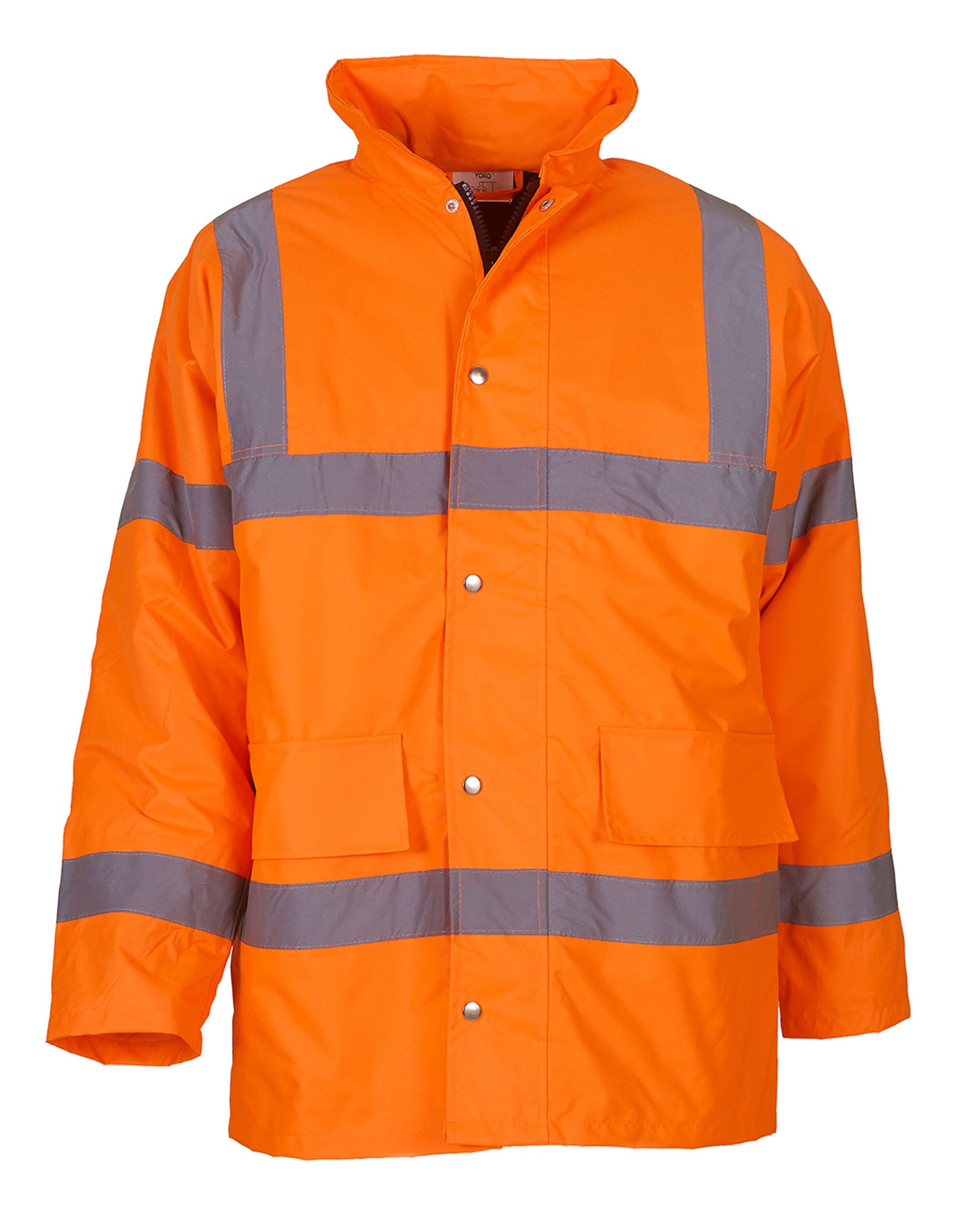Yoko HV Road Safety Jacket hvp300 - Hi Vis Orange - Customisable Jacket