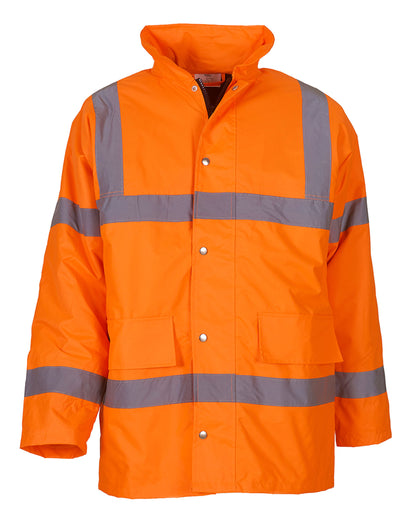 Yoko HV Road Safety Jacket hvp300 - Hi Vis Orange - Customisable Jacket