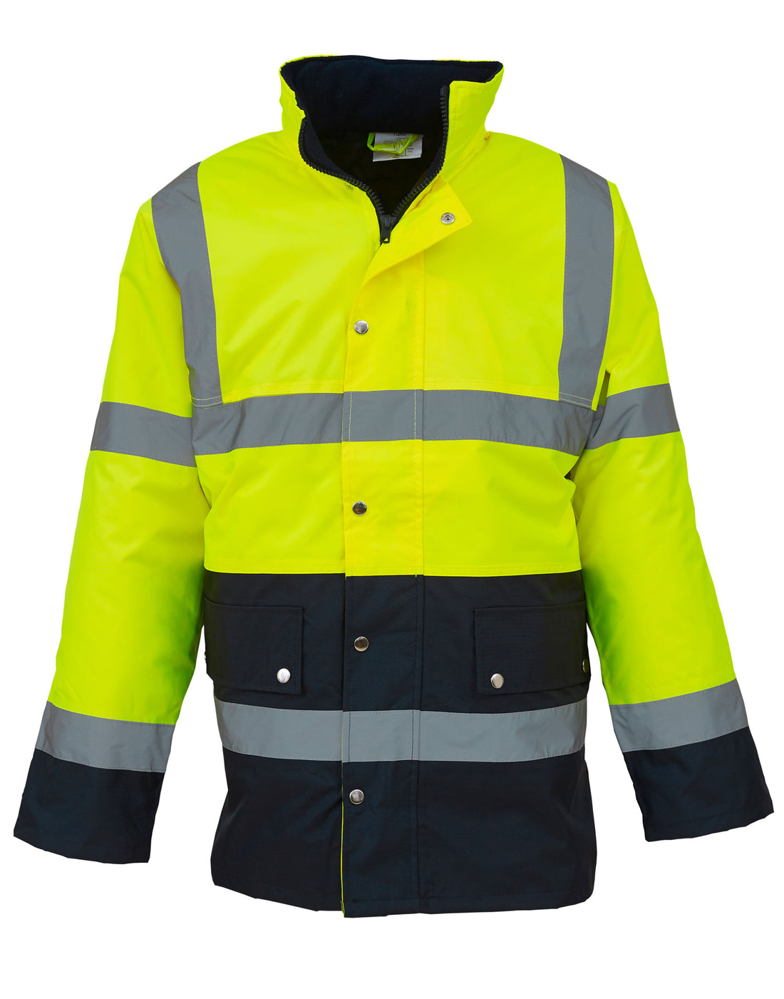 Yoko HV 2 Band Two Tone Jacket 3m - Hi-Vis Yellow Navy - Customisable Jackets
