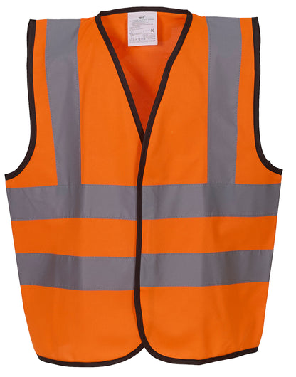 Yoko Childrens HV Waistcoat hvw100ch - Hi Vis Orange - Customisable Safetywear