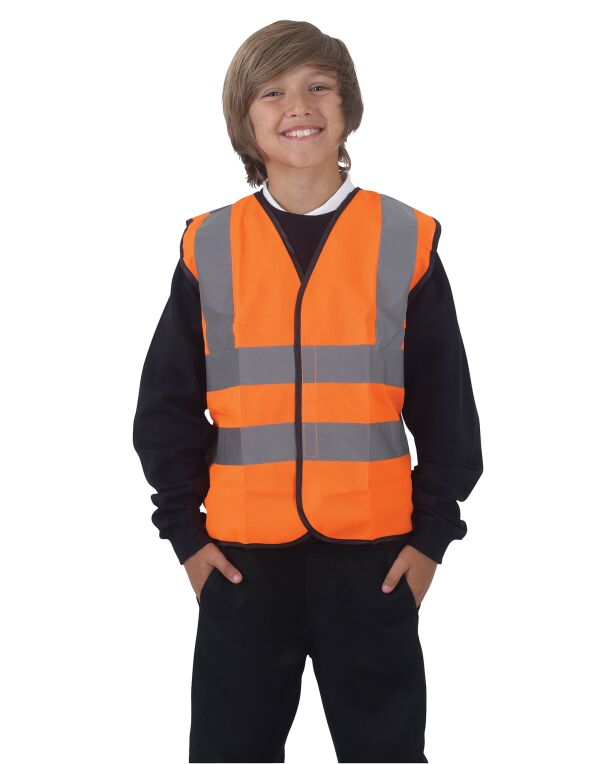 Yoko Children’s Hi-Vis Waistcoat HVW100CH - - Customisable Hi-Vis Vest