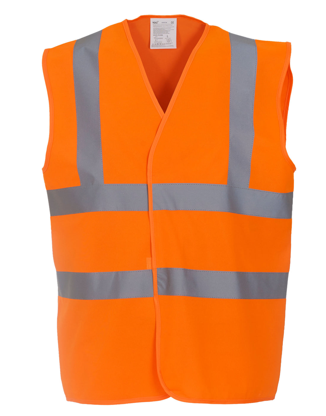 Yoko HV Waistcoat hvw100 - Hi Vis Orange - Customisable Hi-Vis Vest