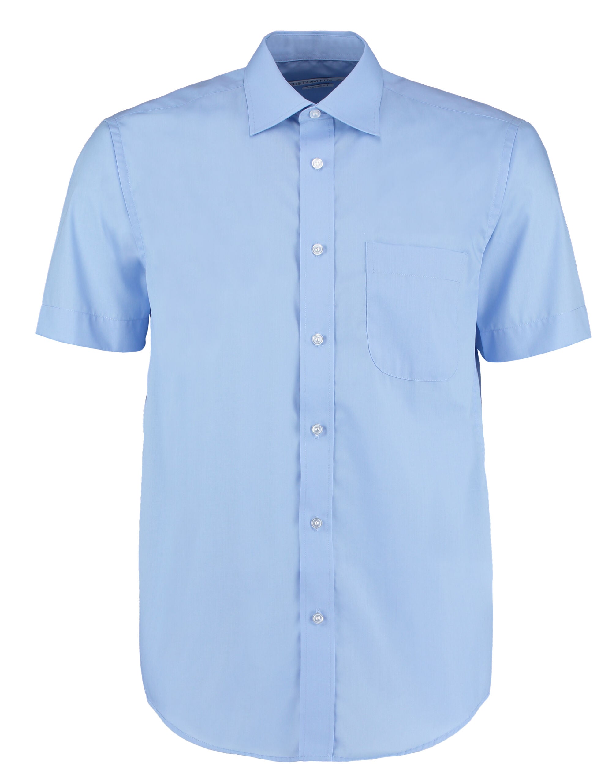 Kustom Kit Men SS Classic Business Shirt KK102 - Light Blue - Customisable Corporate Wear
