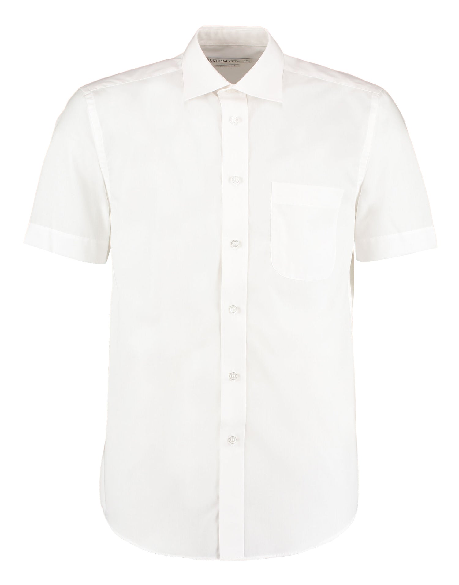 Kustom Kit Men SS Classic Business Shirt KK102 - White - Customisable Corporate Wear