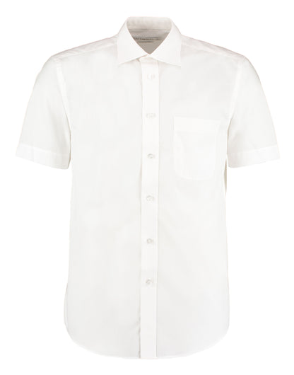 Kustom Kit Men SS Classic Business Shirt KK102 - White - Customisable Corporate Wear