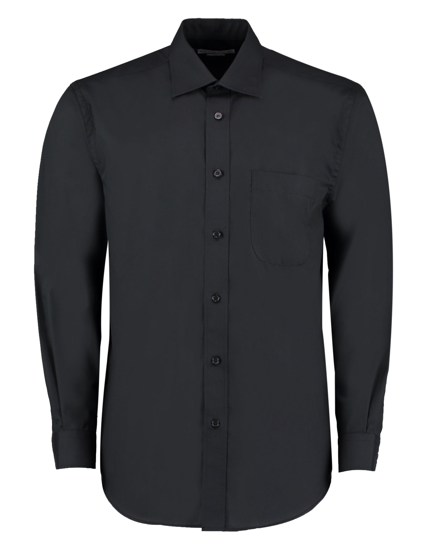 Kustom Kit Men LS Classic Business Shirt KK104 - Black - Customisable Corporate Wear
