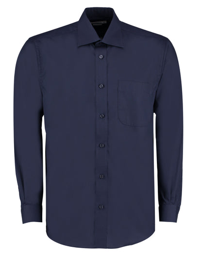 Kustom Kit Men LS Classic Business Shirt KK104 - Dark Navy - Customisable Corporate Wear
