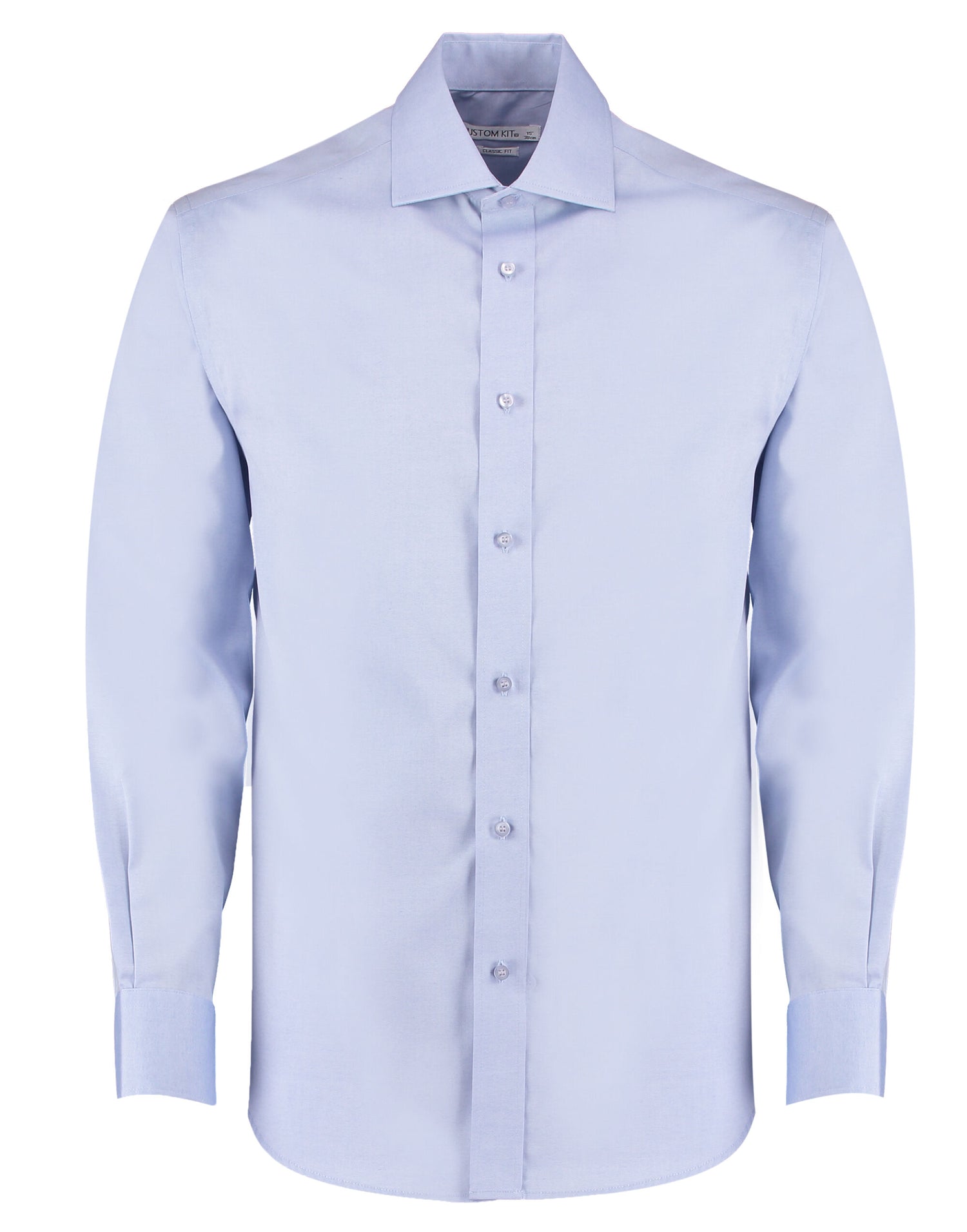 Kustom Kit Mens LS Premium Oxford Shirt KK118 - Light Blue - Customisable Corporate Wear