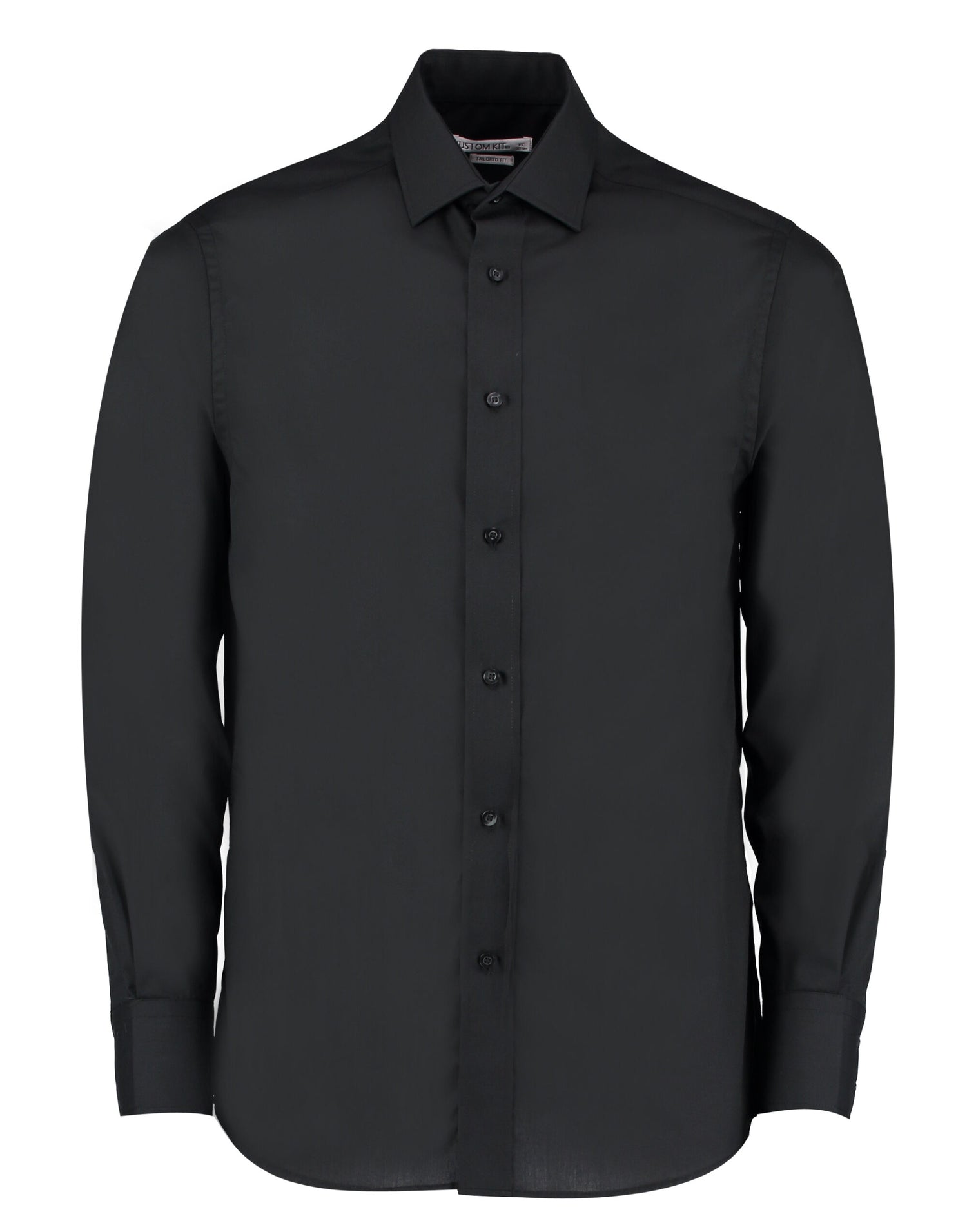 Kustom Kit Men LS Tailored Busines Shirt KK131 - Black - Customisable Corporate Wear
