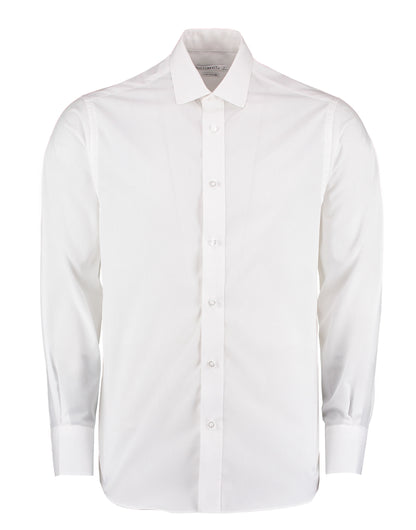 Kustom Kit Men LS Tailored Busines Shirt KK131 - White - Customisable Corporate Wear