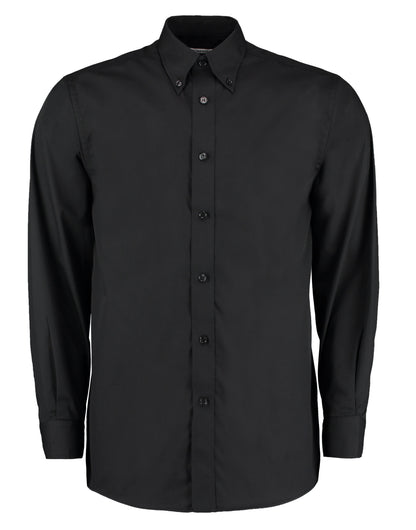 Kustom Kit Mens LS Workforce Shirt KK140 - Black - Customisable Corporate Wear