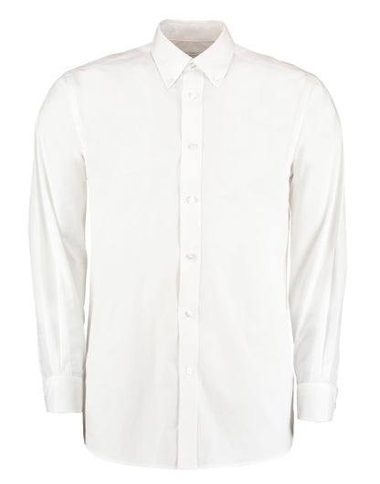 Kustom Kit Mens LS Workforce Shirt KK140 - White - Customisable Corporate Wear
