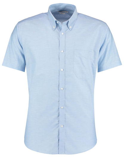 Kustom Kit Mens SS Slim Workwear Shirt KK183 - Light Blue - Customisable Corporate Wear