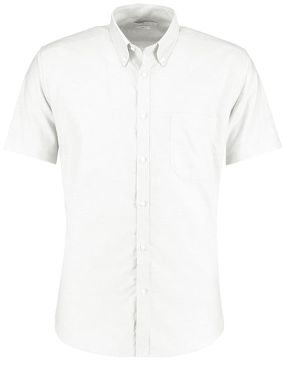 Kustom Kit Mens SS Slim Workwear Shirt KK183 - White - Customisable Corporate Wear