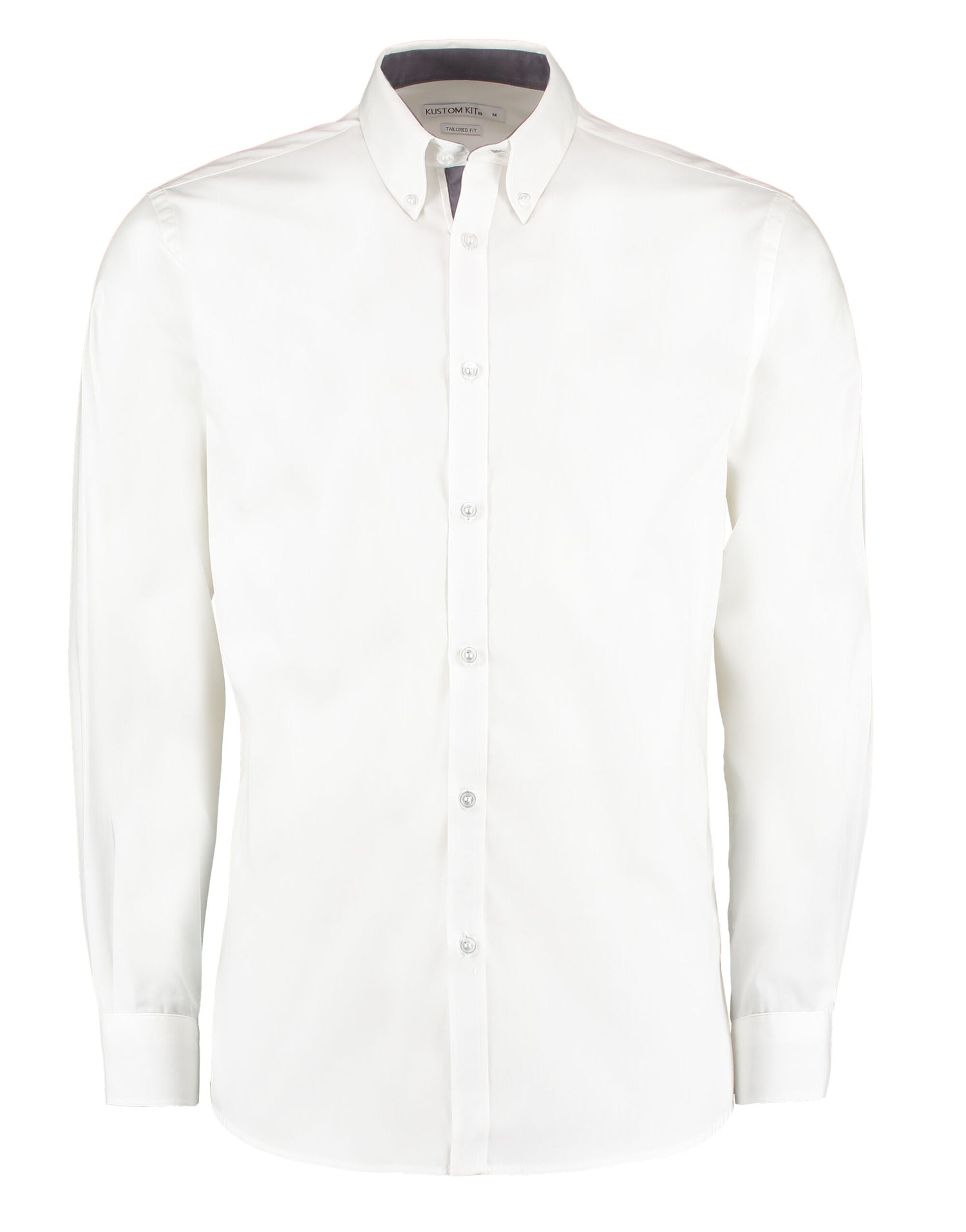 Kustom Kit Mens LS Contrast BDC Shirt KK190 - - Customisable Corporate Wear