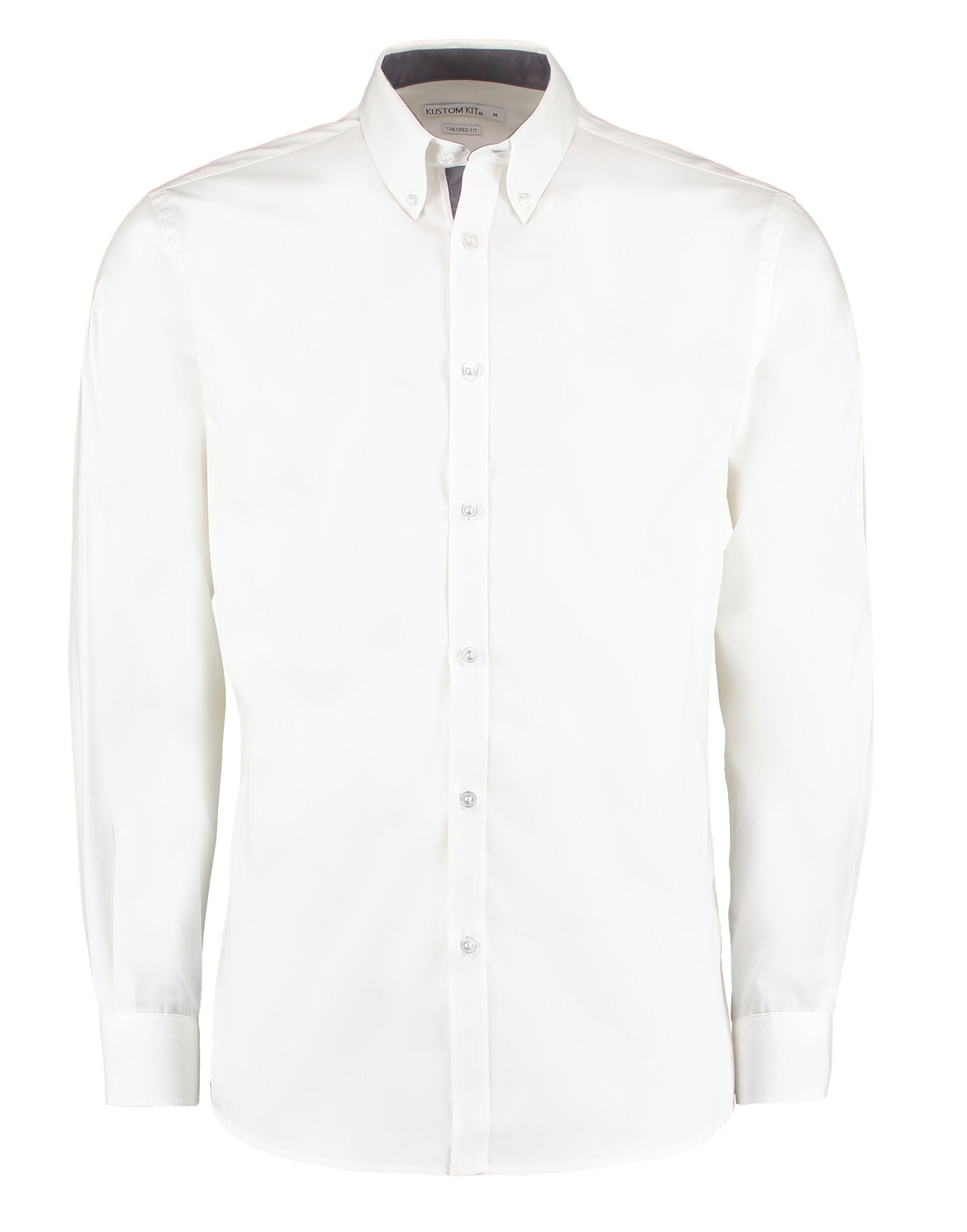 Kustom Kit Mens LS Contrast BDC Shirt KK190 - - Customisable Corporate Wear