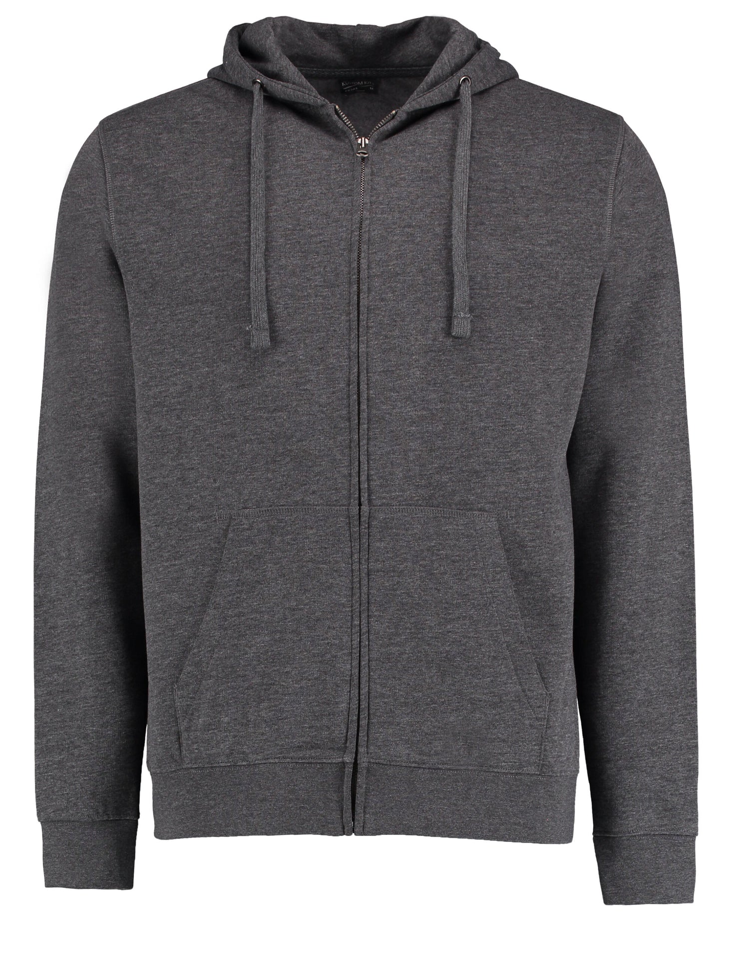 Kustom Kit Mens Superwash Zipped Hoodie KK303 - Dark Grey Marl - Customisable Hoodies