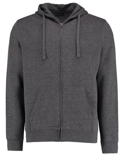 Kustom Kit Mens Superwash Zipped Hoodie KK303 - Dark Grey Marl - Customisable Hoodies