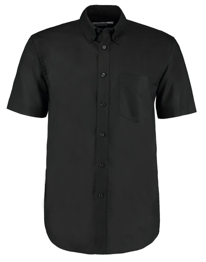 Classic Fit Short Sleeve Workwear Oxford Shirt KK350 - Black - Customisable Corporate Wear